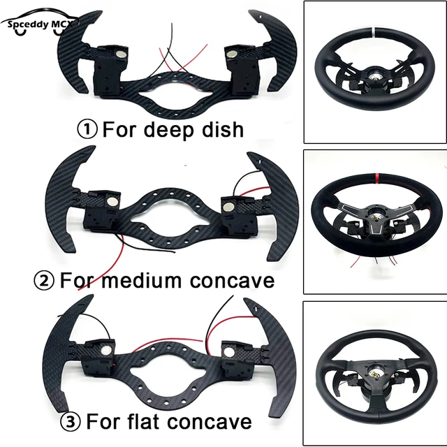 Thrustmaster T300 RS, T300 RS GT Paddle Shift Extenders Deep Dish