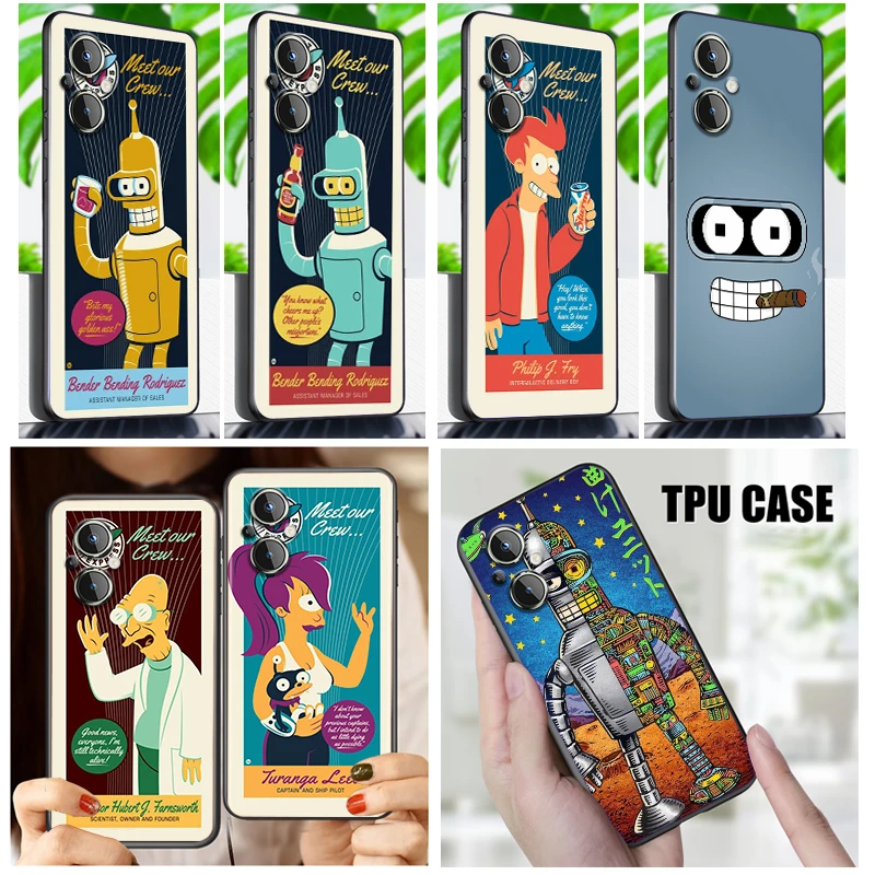 Disney futurama bender telefoonhoesje voor oneplus n200 n20 ce2 lite ce 10 9r 9 8 8t 7 7 6t 6t pro 5g zwarte tpu hoes| | - AliExpress