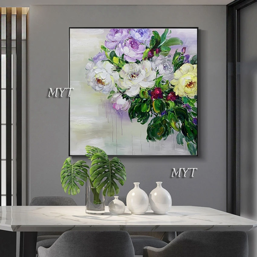 

Canvas Wall Art Decoration Beautiful Flower Art Painting Home Artwork Modern Decorative Unframed Picture For Living Room