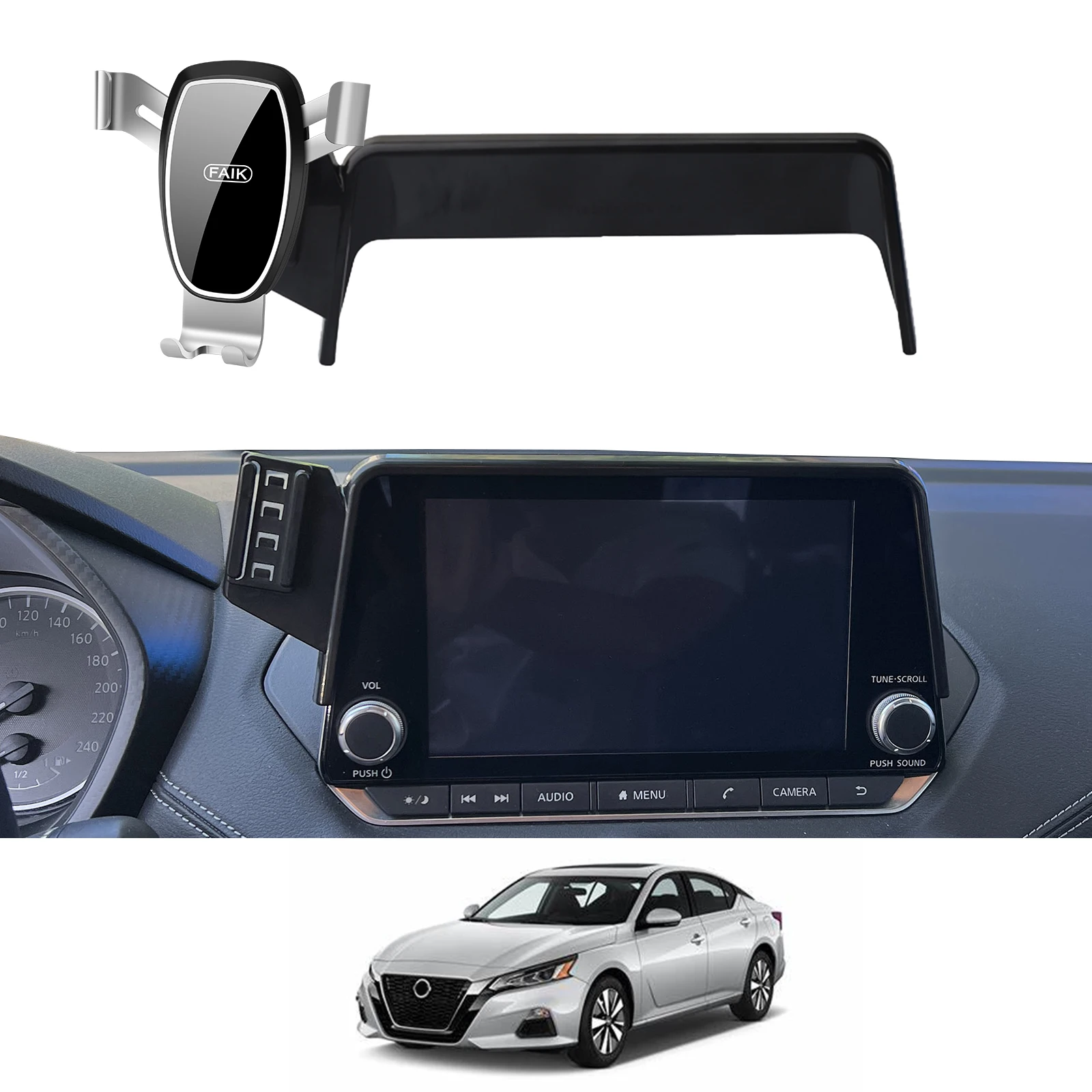 Car Phone Holder for Nissan Altima L34 ~ 8inch GPS Bracket Navigation Stand Auto Accessories phone holder mobile phone holder gps holder