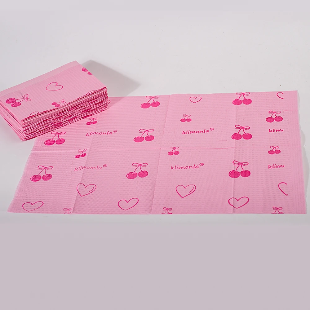 20/50/125 Stück Klimonla Rosa Einweg-Nageltischmatten mit zufälligem Muster, ideal für Maniküre und Nagelkunstschutz – Detail 16