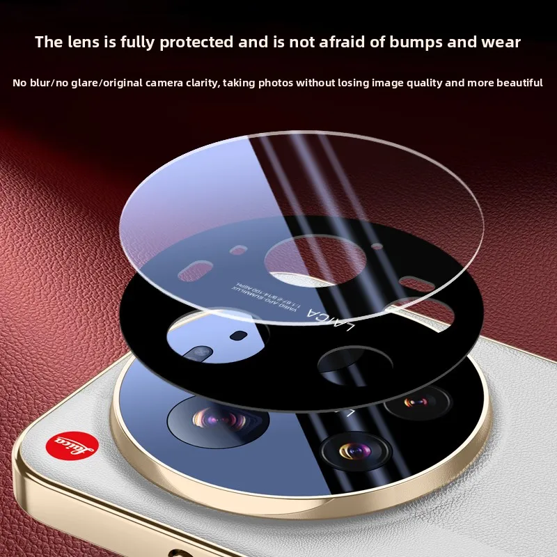 Premium Electroplated Leather Shockproof Case - Full Cover with Lens Protection