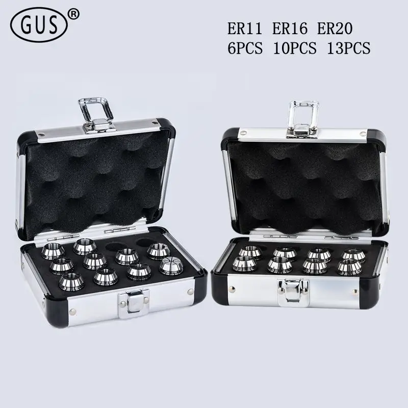 

ER11 ER16 ER20 collet chuck set ER Spring collet precision 0.003mm 0.005mm for CNC Engraving Machine Lathe Milling Tool holder