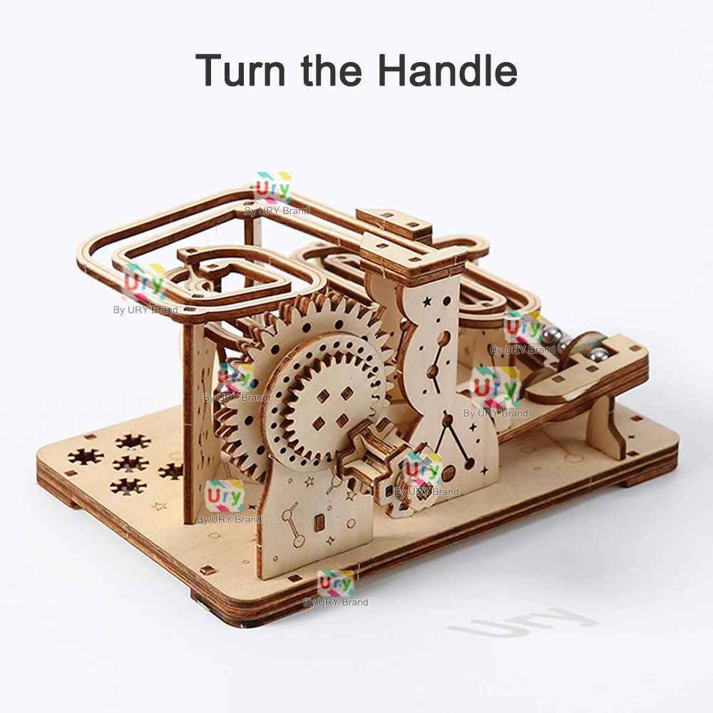 3D Wooden Marble Run Puzzle – Catapult Track 3