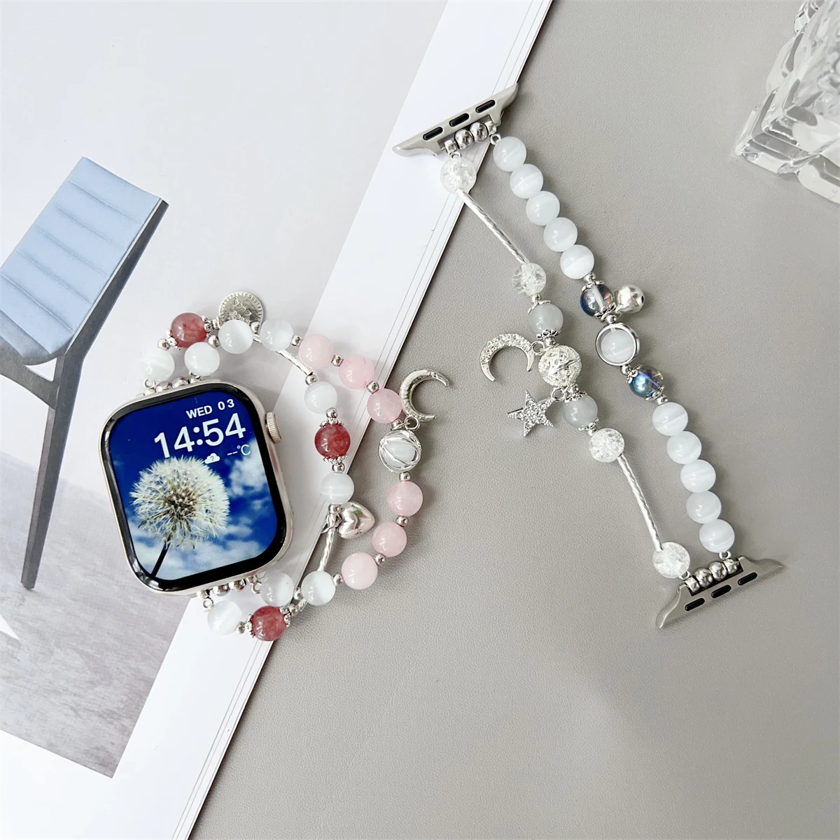 Schmuckarmband für iWatch Ultra 2 Serie 10/9/8/7/6/5, modisches Armband, 42/44/45/46/49 mm, 38/40/41 mm_voghion.com