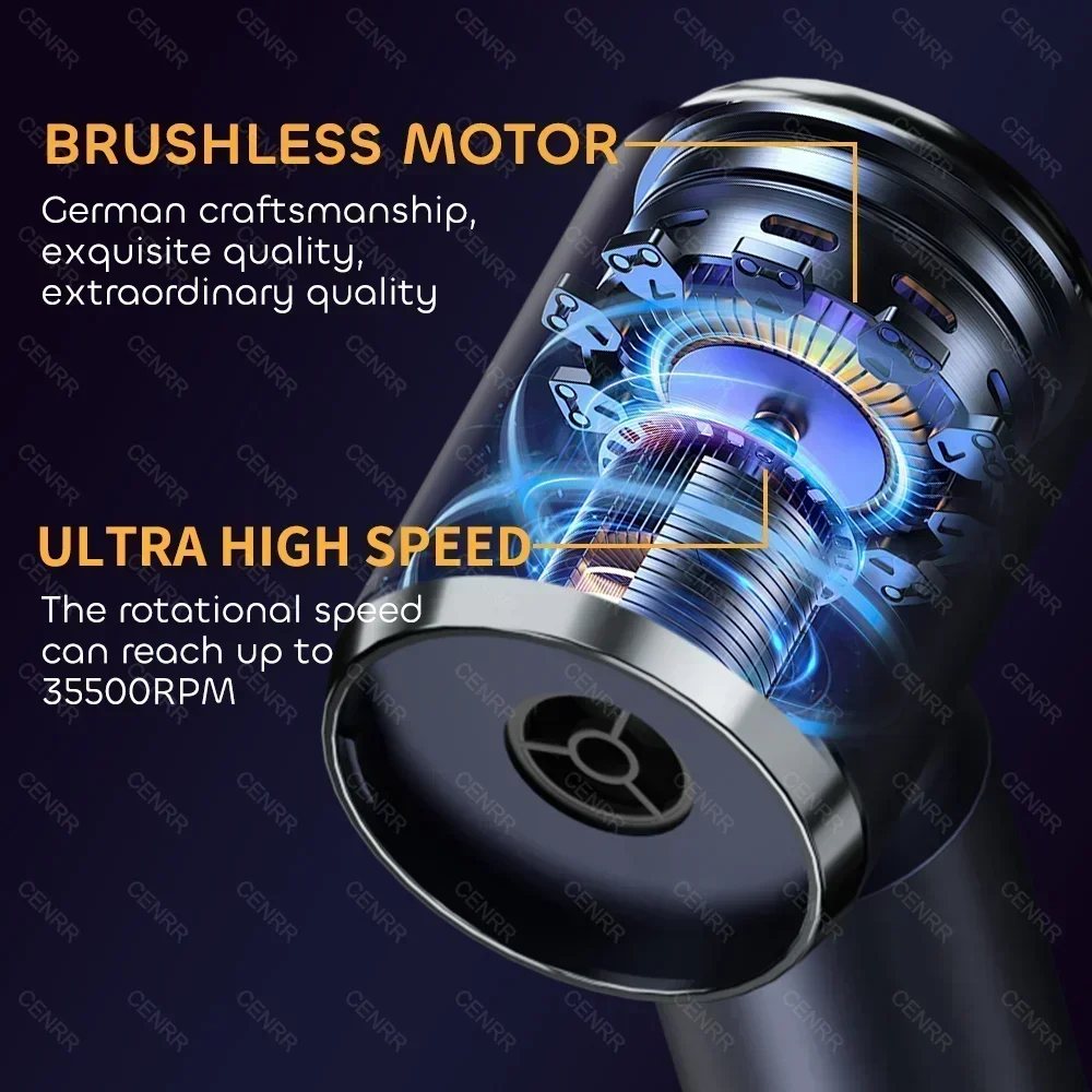 CENRR Car Vacuum Cleaner High Suction 210000PA Wireless Vacuum Cleaner Cordless Vacuum Cleaner High Pressure Cleaning Machine 4