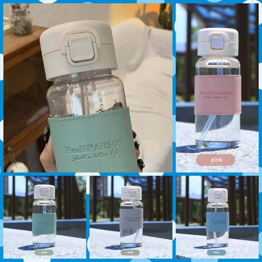 Water Bottle Sports Water Bottle Sports Bottle Plastic Water Bottle Cute With Straw Transparent Plastic Water Bottle Leak-proof Large Capacity Drinking Bottle Anti-fall Insulation Sleeve Cups Milk