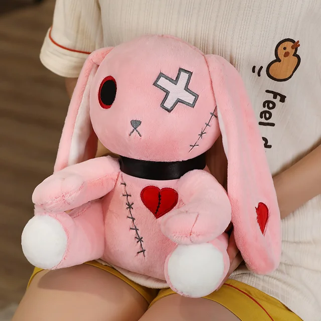 Gothic Metal Claws Design Bandage Bunny Plush Bag