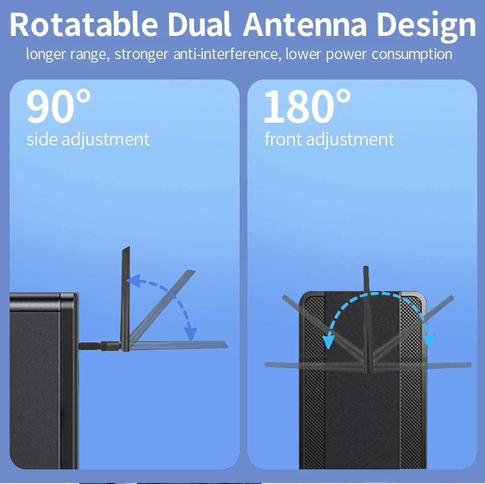 Bluetooth 5.4 Adapter Für PC - 150m Reichweite, Plug & Play Für Headset & Mehr