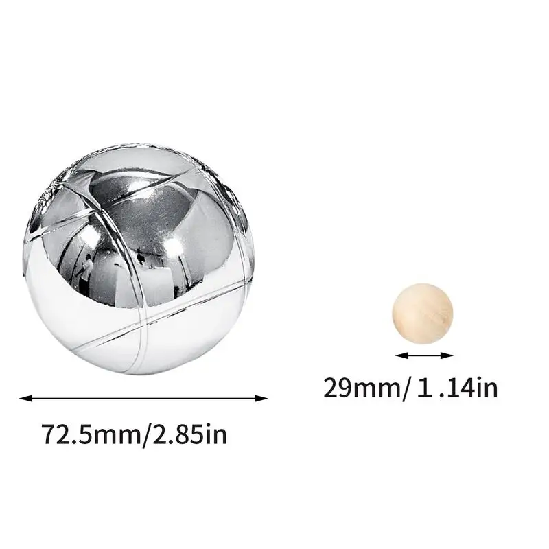 Metal Bocce Ball Set Outdoor Metal Truevaste Boules Ball Complete Kit Outdoor Recreational Games For Picnic Beach