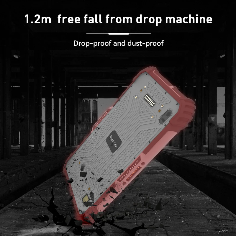 CENAVA IP65 방수 전면 물리적 키, 4G LTE GPS, WIF 견고한 태블릿, 윈도우 10 프로, 8 인치 지문 UHF RFID 옵션
