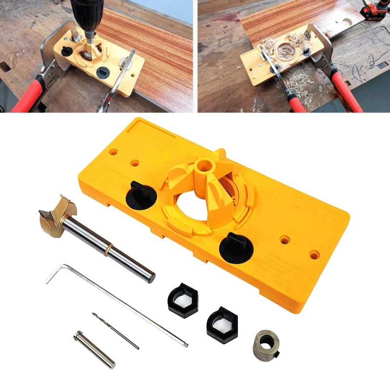 

Guide hole 1 set 35MM DIY Hinge opener Woodworking Drill Carpenter it Tools
