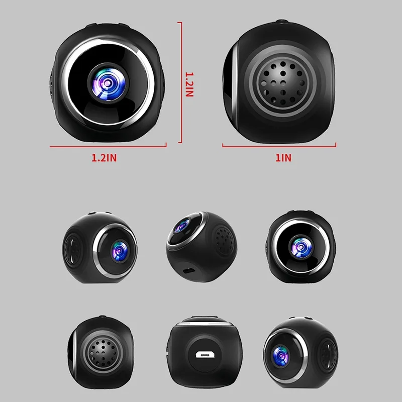X11 USB Rechargeable Mini Home Camera WiFi HD 1080P APP Control Night Vision Wireless Security Camera Indoor Webcams
