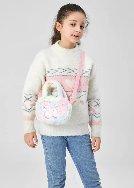 Farewell - Of Your Search Fur Unicorn Cross Body Bag For  kids/Unicorn purse type bags for girls Sling Bag - Sling Bag