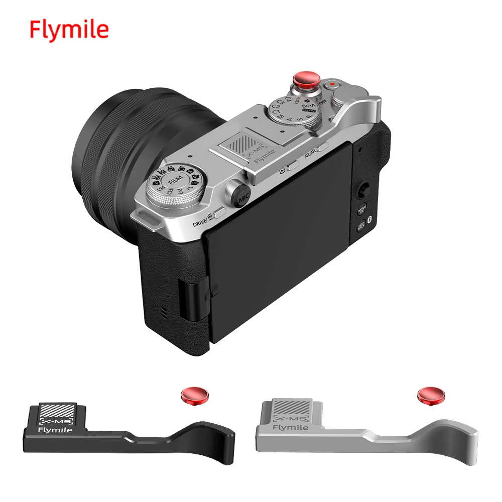 Flymile X-M5 Thumb Grip Aluminum Alloy for FUJIFILM X-M5 Camera Hot Shoe Rest Support Holder