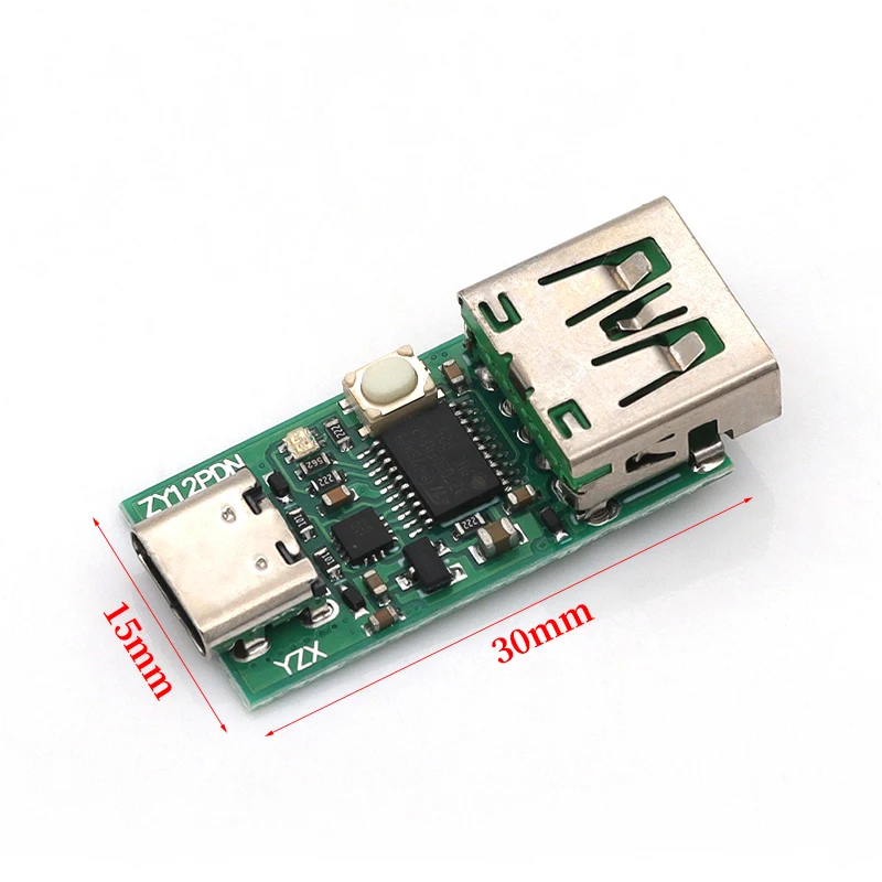 1/5/10PCS ZY12PDN Type-C USB-C PD2.0 3.0-DC 고속 충전 충전 트리거 폴링 감지기 노트북 전원 공급 장치 변경 보드