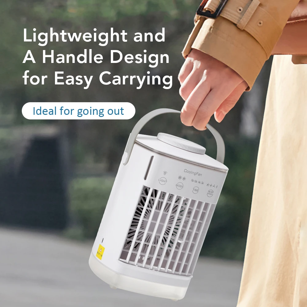 Portable Air Conditioner Fan Refrigeration Fan Cooling Fan for Home Dormitory Mobile Cold Air Water-Cooled Small Air Conditioner