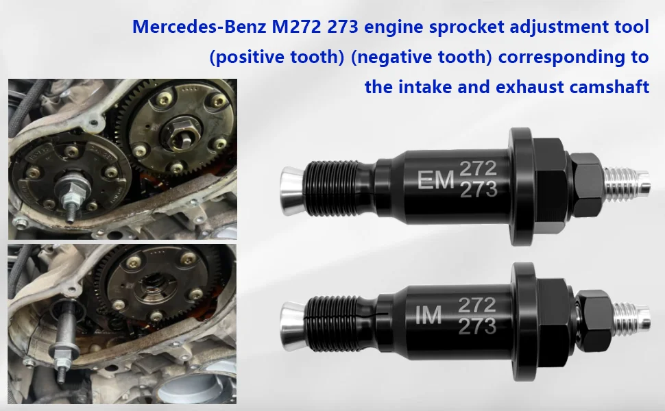 3-teiliges Nockenwellen-Einstellwerkzeug, Motorsteuerkettenrad-Einstellwerkzeug, Geeignet für Mercedes Benz M272 M273 M276 M278 – Detail 4