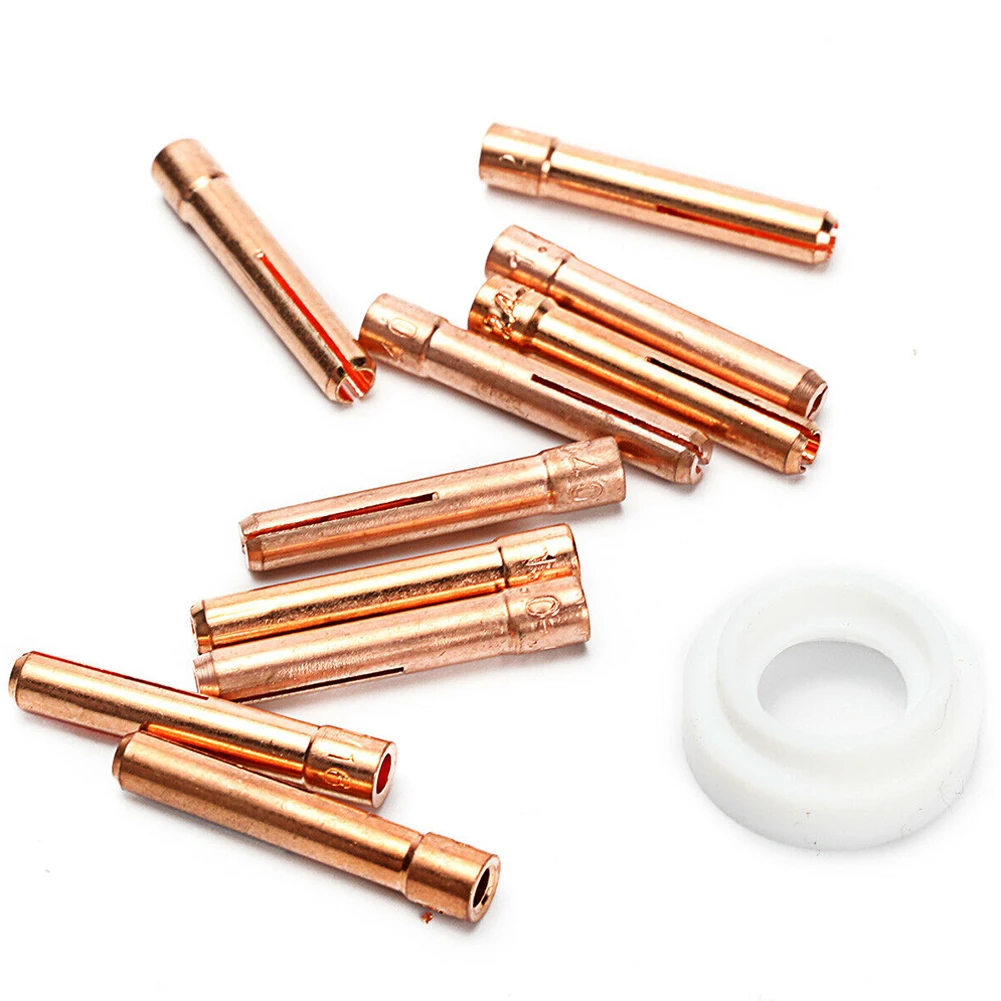 

Accessories Gas Lens Collet Body Kit 46Pcs/set Alumina Nozzle Back Cover Collet For TIG Welding Torch Replacement
