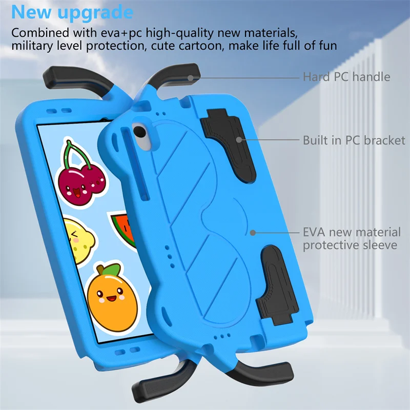 Kids EVA Shockproof Tablet Case with Stand - Durable Protective Cover