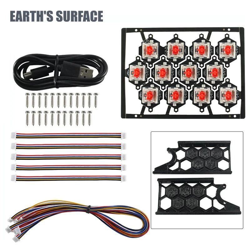 ES-3D Printer Parts Hot Key Board Voron Skirt Klipper Pre-installed Pcb Board With Neopixel LED For VoronV2.4/Trident/Switchwire