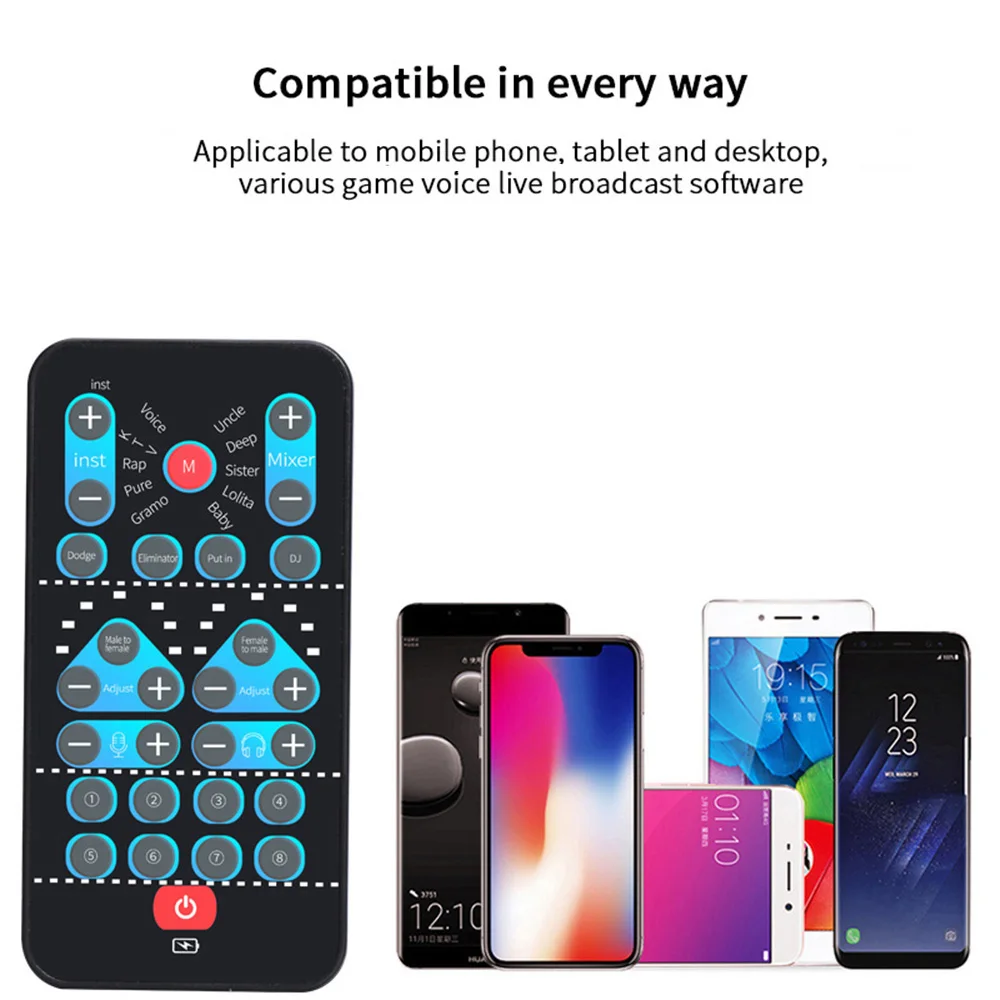 Portable Universal Voice Changer Device with Karaoke and Fine Tuning Features