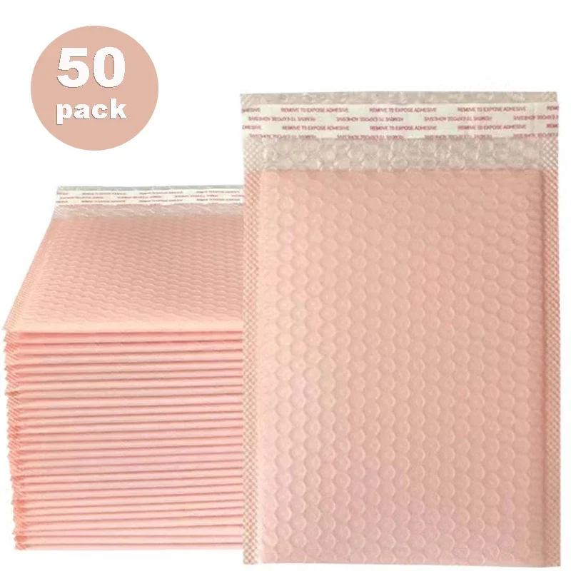 

Packaging Transport Bags Purple/ Courier Flesh Colored Sealing Self Protect Waterproof Packing Soft 50pcs