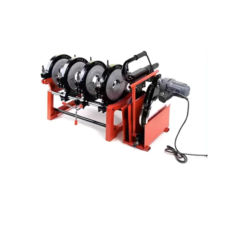

Enhanced 90-250mm Manual Hot Melt Hydraulic four Ring Docking Machine PE/ PPR/ PB/ PVDF Pipe Butt Welding Machine