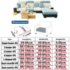 Adjustable Elastic Sofas Covers Adaptable Covers for Sofas for Living Room Slipcovers Couch Chair Cover 1/2/3/4 Seater L-shaped 2