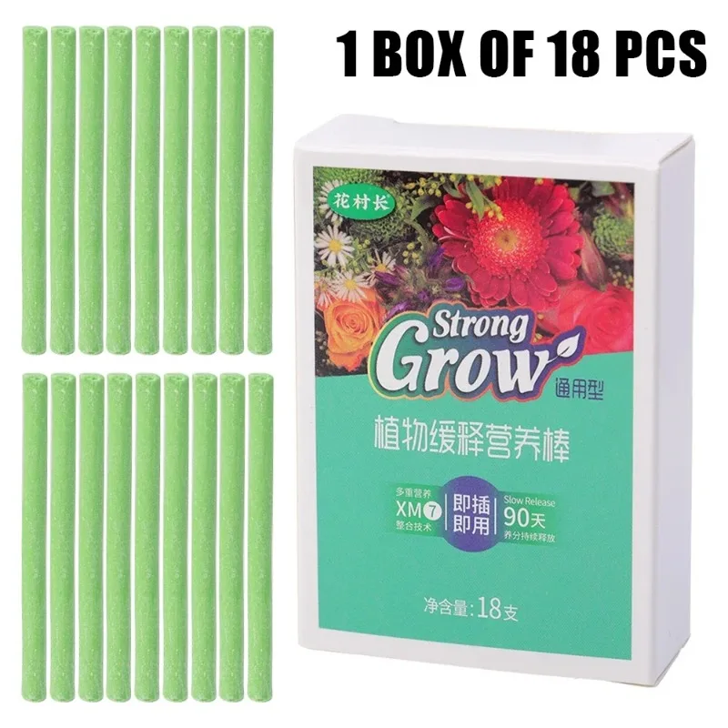 18/36PCS Plant Nutrition Sticks Universal Indoor Potted Flower Growth Enhancer Succulent Plant Fertilizer Sticks Garden Supplies plant fertilizer sticks