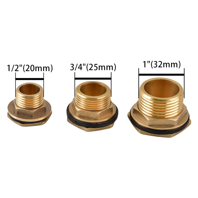 Sárgaréz Víztartály Csatlakozó 1/2 "3/4" 1 "Bsp Menetes Hím Cső Vízvezeték -Szerelvények Válaszfalanya Jointer 1Pcs - Image 5