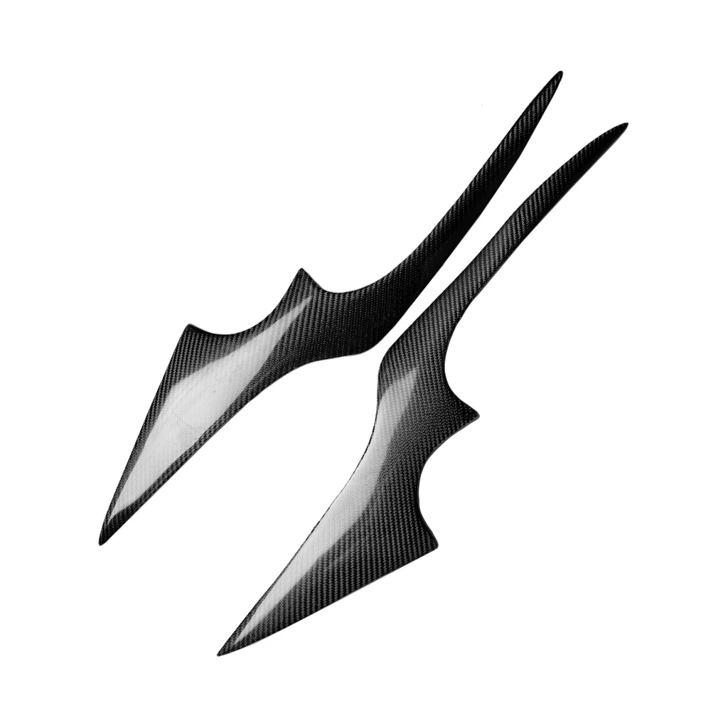 

1pair Real Carbon Fiber Car Headlights Eyebrow Eyelids Trim Cover For Ford Focus 2009 2010 2011 Lamp Hoods Car Stickers