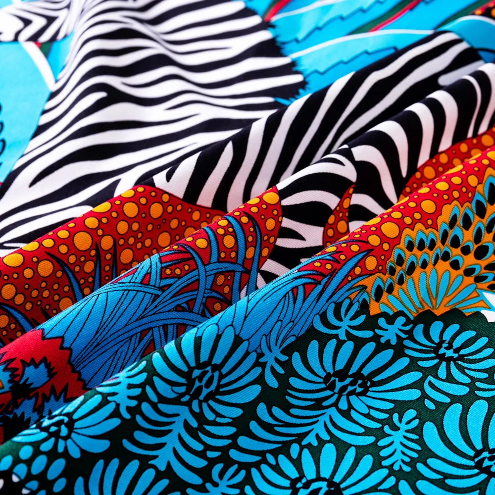 2023 Luxury Scarf Zebra Women Silk Shawl 35in Scarf Design Stoles Lady Wrap Bandanas Hijab Femme Present 3