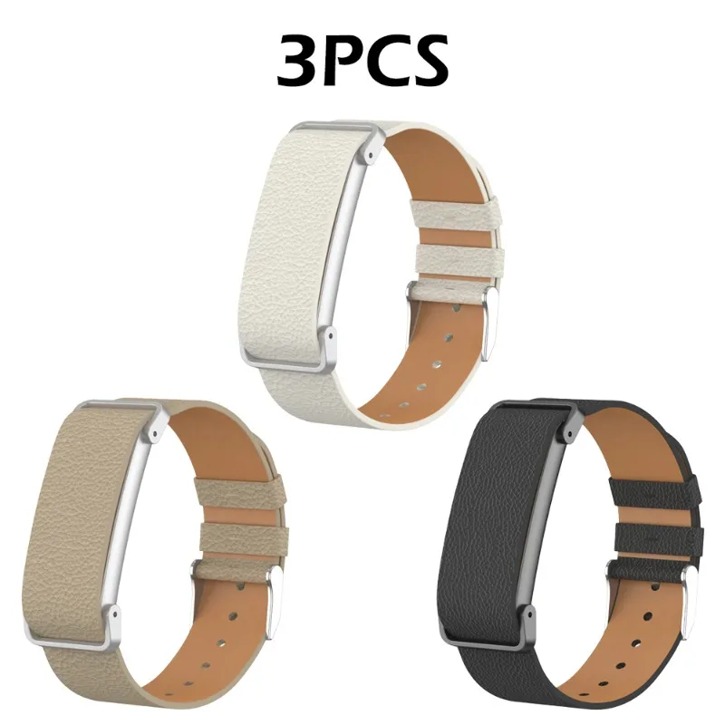 Premium Litchi Grain Leather Watch Strap with Metal Frame - Durable & Breathable
