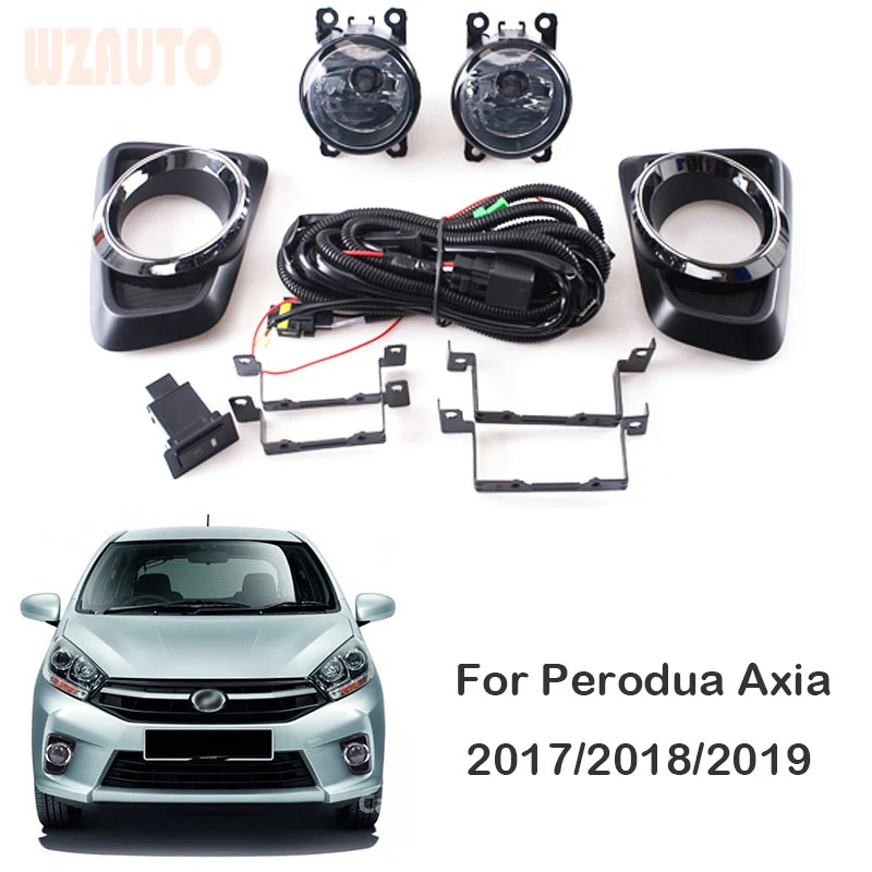 Front Bumper Lamp Daytime Running Fog Light Assy With Wiring Harness Kit For Perodua Axia 2017 2018 2019 Aliexpress