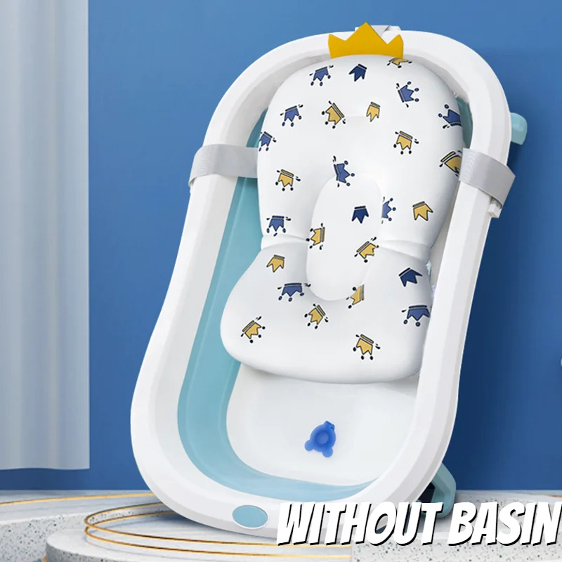 Baby Bath Seat Support Mat Foldable Baby Bath Tub Pad & Chair Newborn