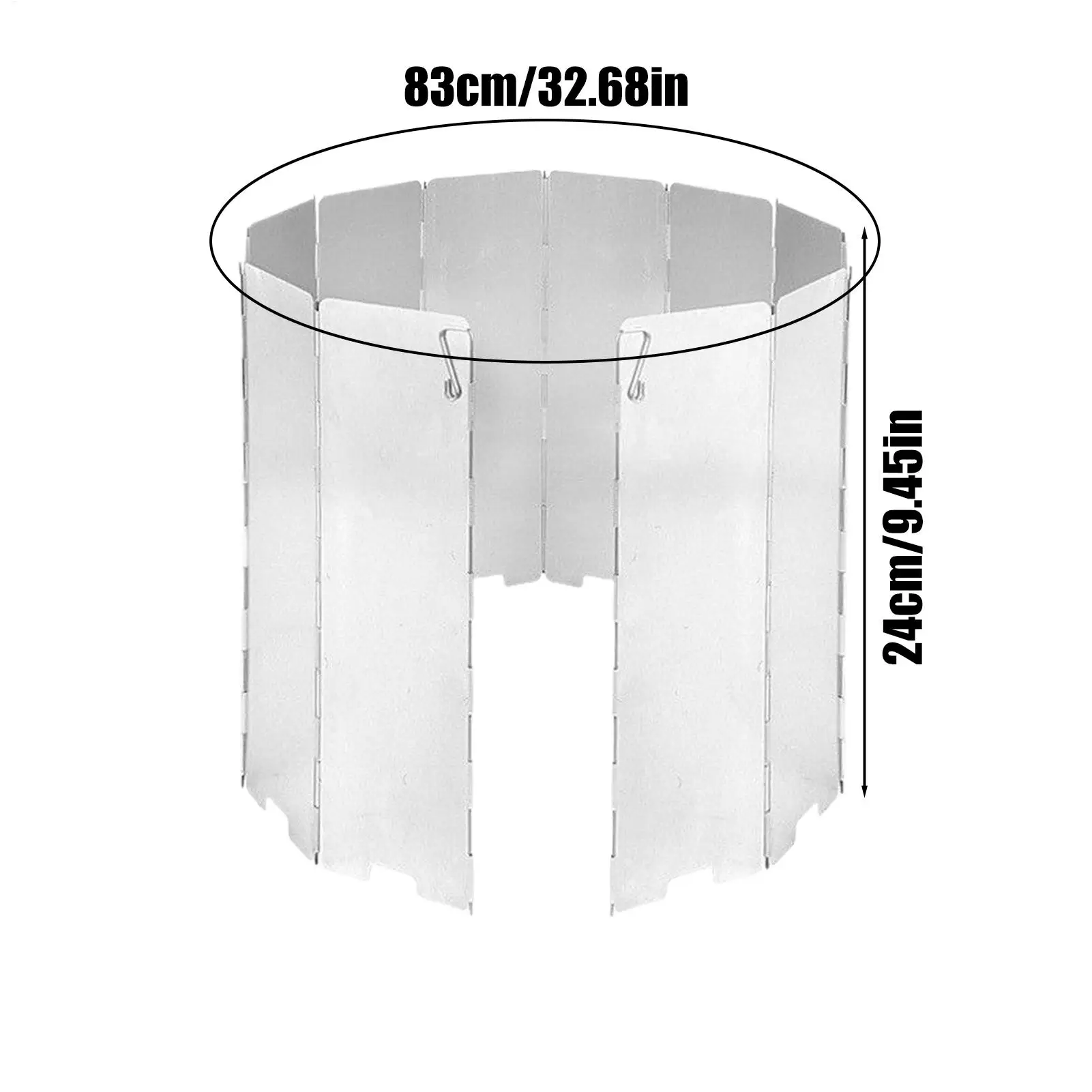 Camping Stove Windscreen Foldable Wind Shield For Grill Space-saving Stove Windscreen For Mountaineering Camping Backpacking