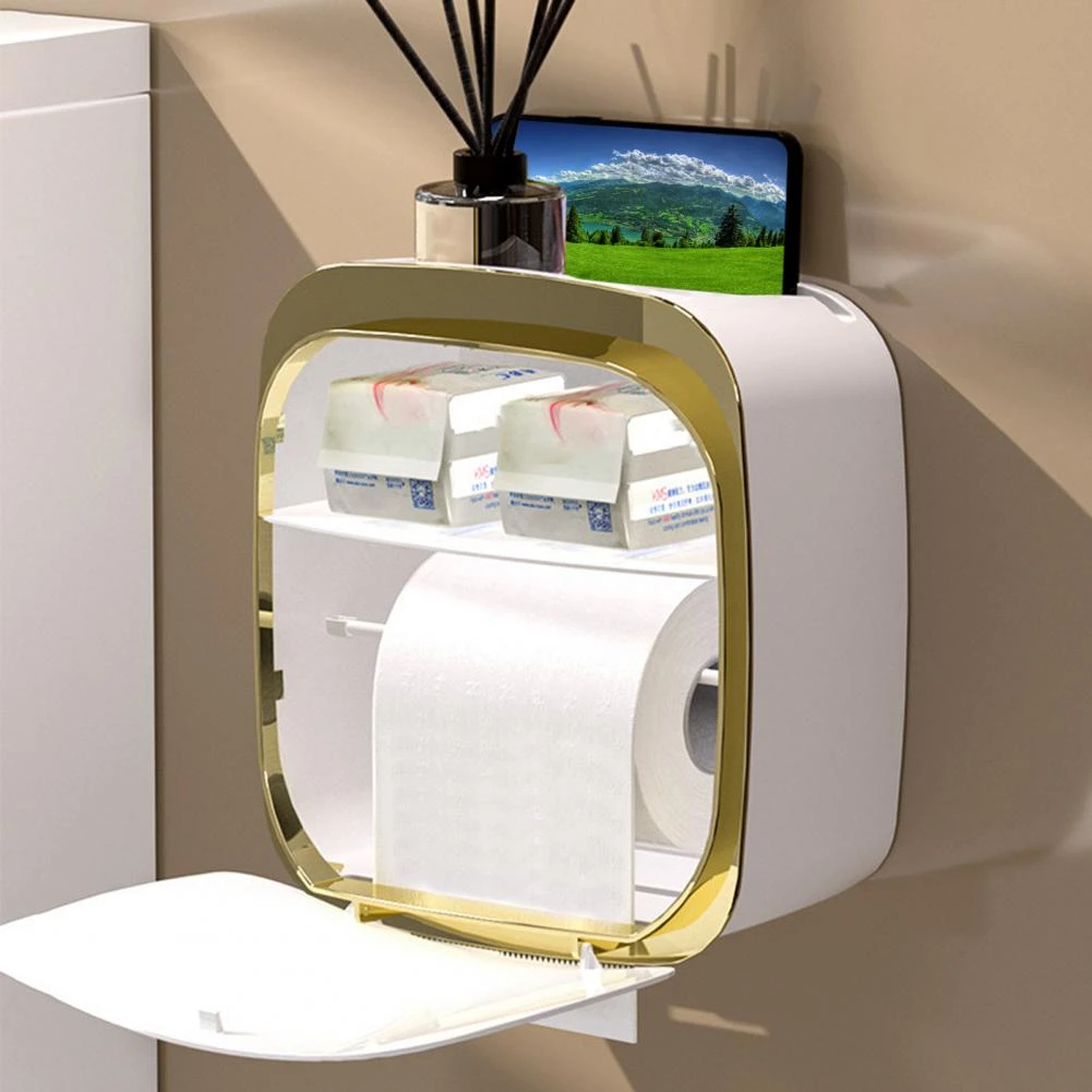 Convenient Paper Storage Box Space Saving Tissue Box Moistureproof