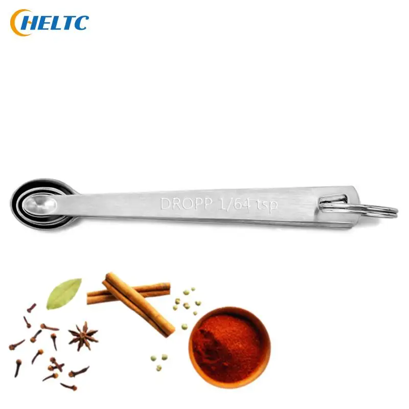 Kitchen Measuring Spoons Measuring Spoon Set Measuring Cup and Spoon Set 5pcs Spoon Set Measuring Spoon Stainless Steel Coffee Measuring Spoons Tea Seasoning Multiple Size Kitchen Tool