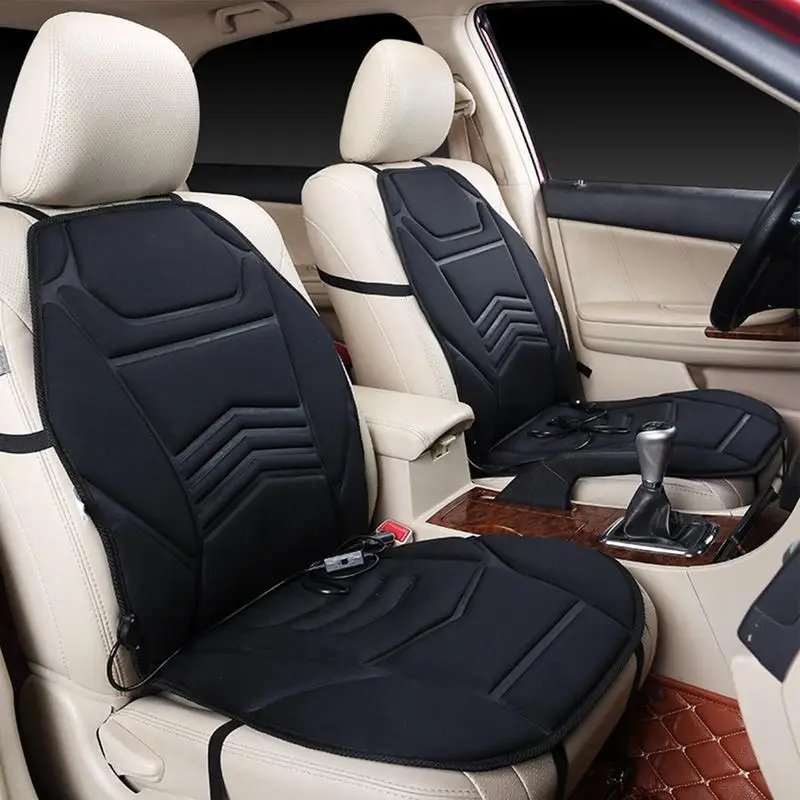 

Car Seat Cushion Ergonomic Automotive Seat Cover Universal Heating Pad 12V Seat Warmer Backrest Winter Travel Seat Cushion