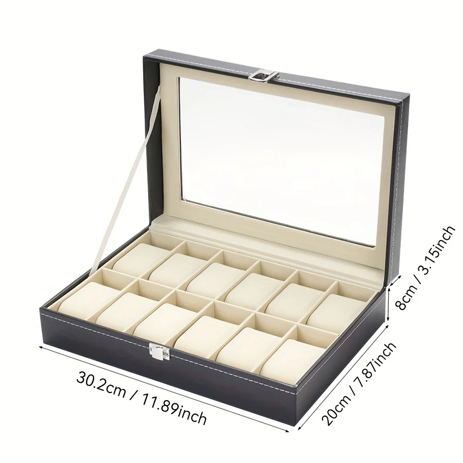 Boîte à montres avec compartiments
