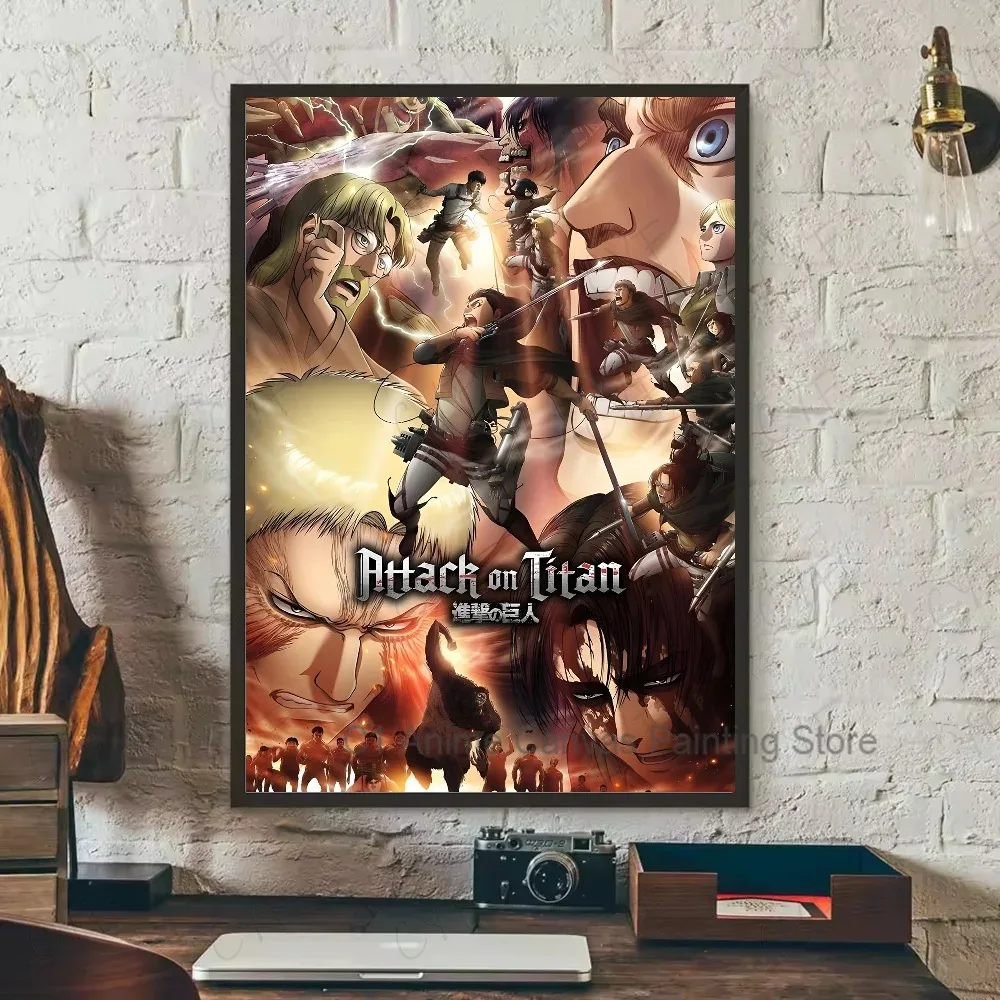 Attack on Titan Canvas Art Poster - Coffee House Bar Room Wall Decor