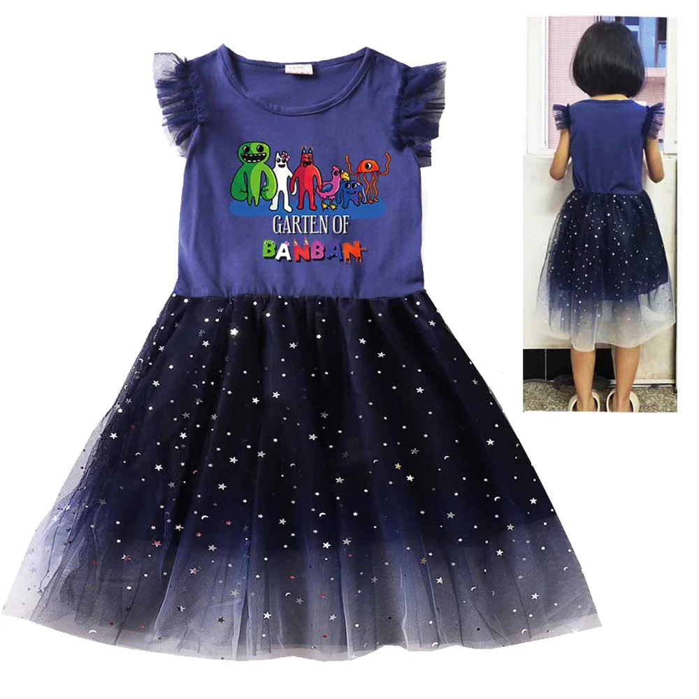 Garden Of Banban Kids Summer Banban Garden Dress Neonate Cute Lace Princess Dress Toddler Girls Birthday Party Dresses