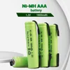 AAA 1.2V 1800mAh Rechargeable Battery Ni-Mh Cell With Solder Tabs new Original Toothbrush Electric Shaver For Philips Braun 1