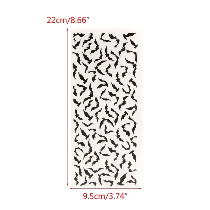 Embossing Folder Plastic Embossing Folder Halloween Bat Embossing Stencil Paper Craft DIY Scrapbooking