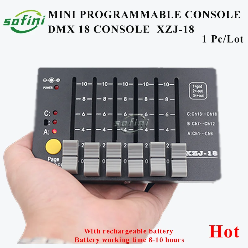 MINI Programmable Console DMX-18 XZJ-18 for Music Parties, Family  Gatherings and Light For DJ Disco Stage Beam light Nightclub