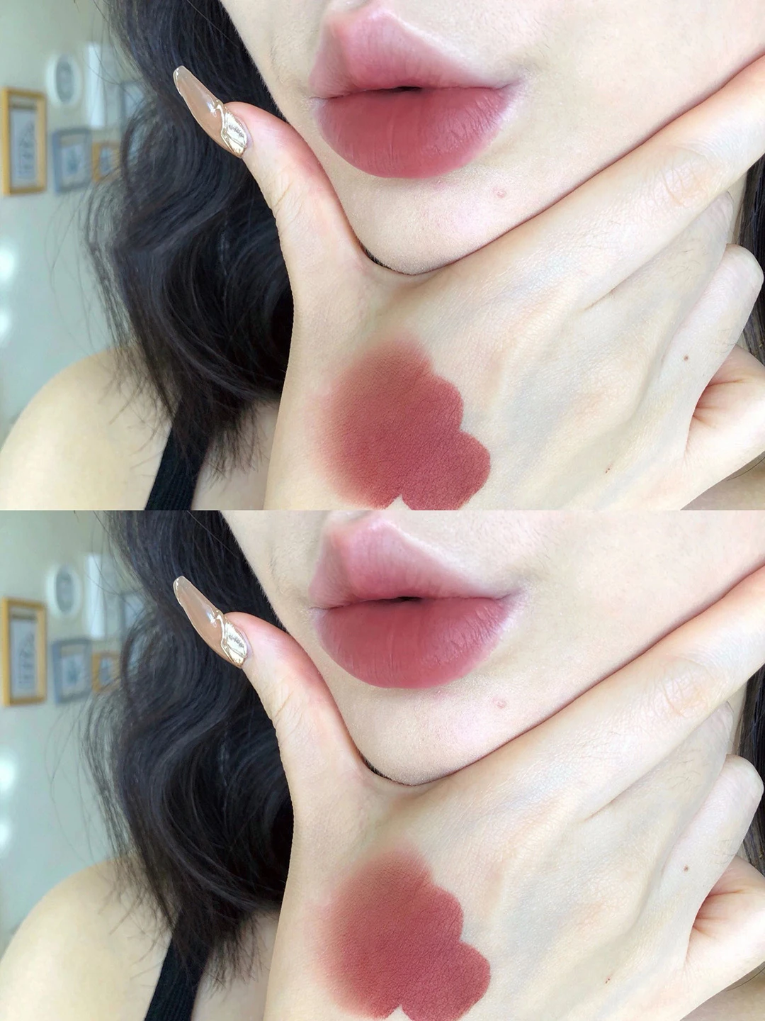 Description Picture 6 of itemCappuvini Small Square Multi-purpose Lip Mud Cheek Dual-use Misty Velvet Matte Powder Blusher Fair Price Makeup Cosmetics