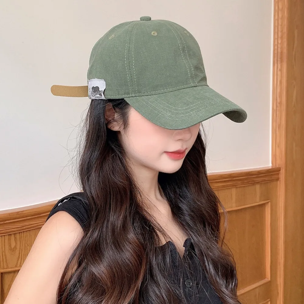 Polyester Solid Color Baseball Cap for Men