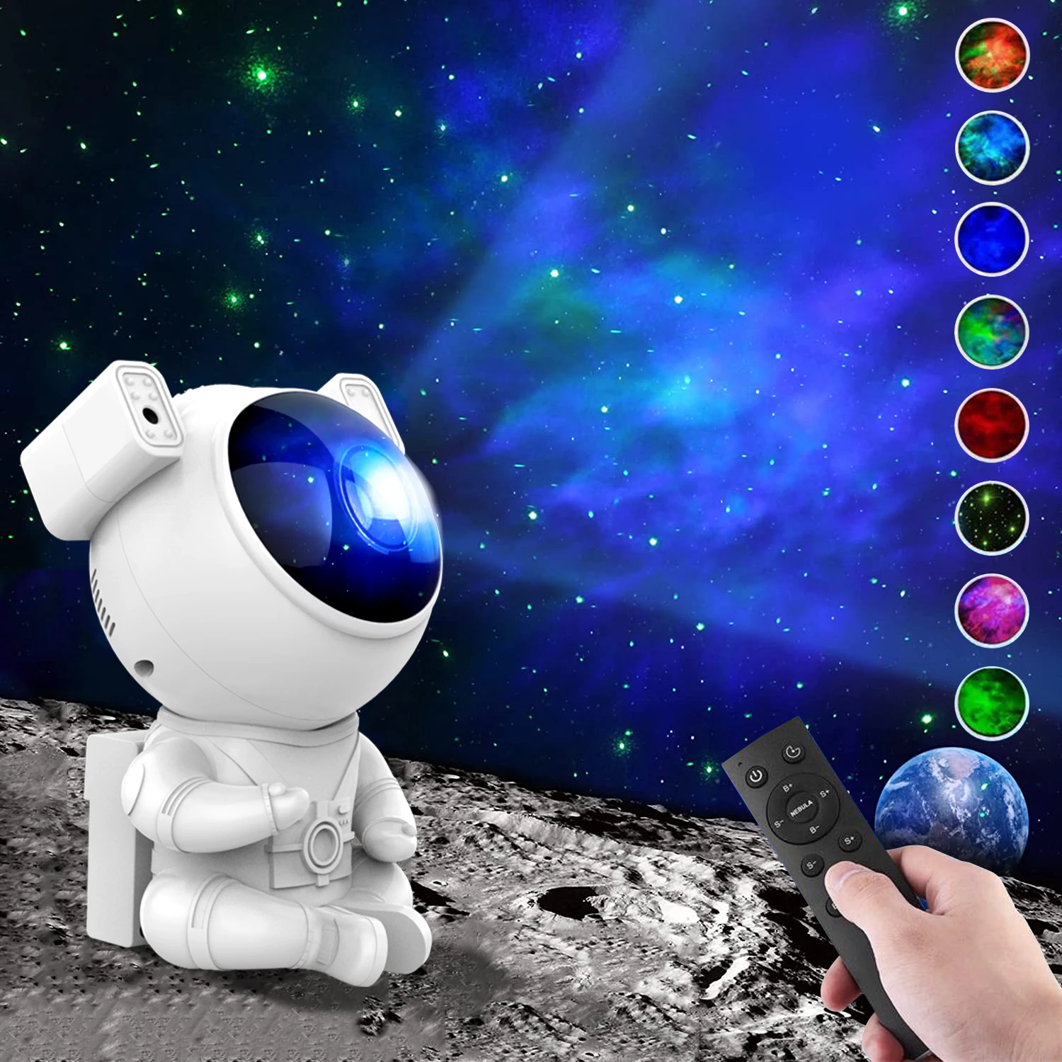 Astronaut Galaxy Starry Projector Night Light Star Sky Night Lamp For Bedroom Home Decorative Kids Birthday Gift night light,star projector lamp,led night lamp,moon projector light