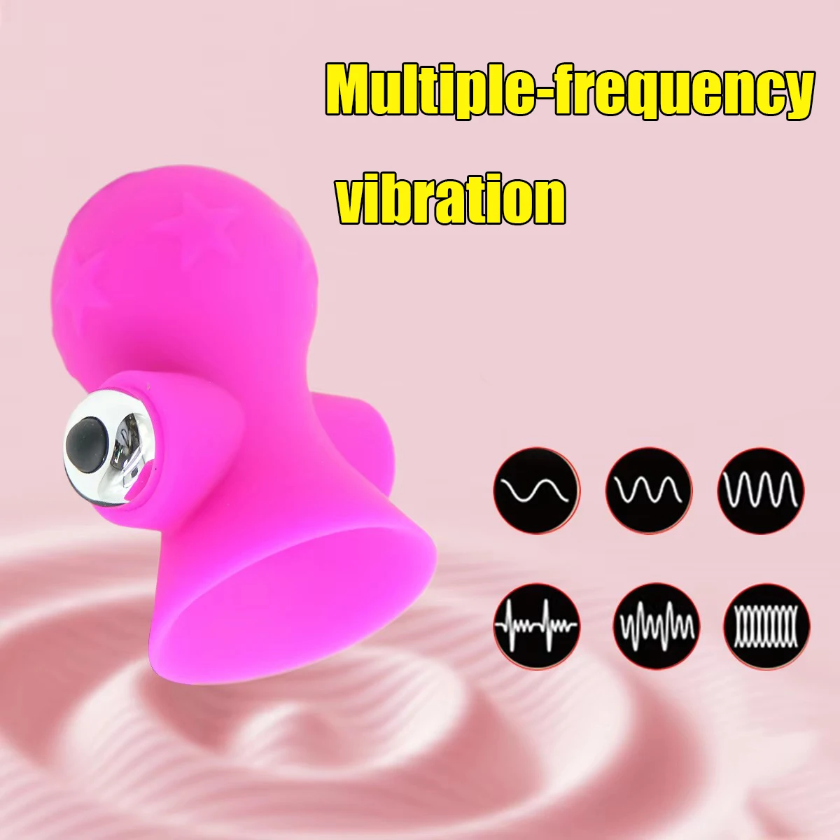 Pentagramm – geformtes Vibrations- und Saug-Brustmassagegerät, Multi-Frequenz-Stimulation, Sexspielzeug für Erwachsene
